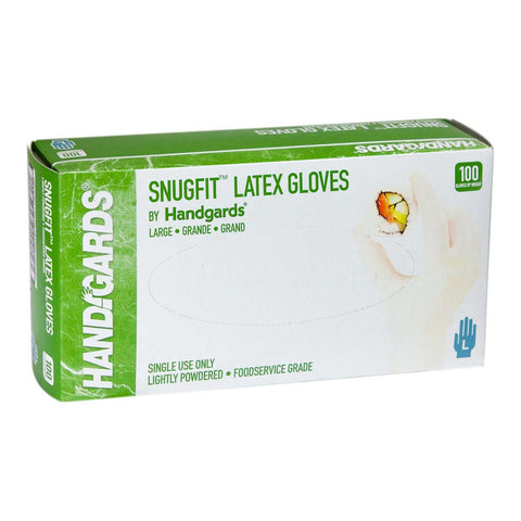 Glove (Latex Disposable Gloves) Powdered, Large, Ivory, 4 Case --- 100 Count