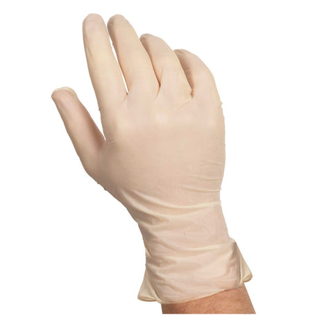 Glove (Latex Disposable Gloves) Powdered, Large, Ivory, 4 Case --- 100 Count