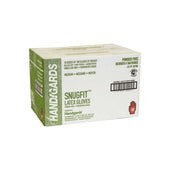 Handgards Medium Standarad Ivory Latex Disposable Glove -- 10 per case.