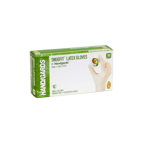 Glove (Latex Disposable Glove - Powder-Free) Small, Ivory, 4 Case --- 100 Count