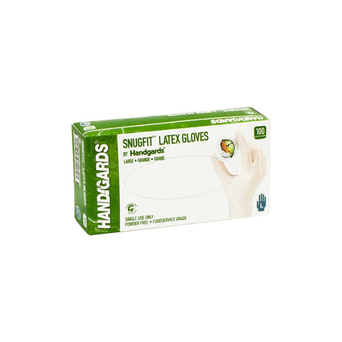 Glove (Latex Disposable Glove - Powder-Free) Large, Ivory, 4 Case --- 100 Count