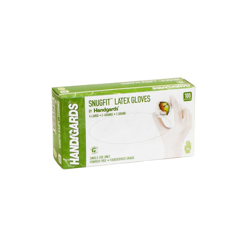 Glove (Latex Disposable Glove - Powder-Free) Extra Large, Ivory, 4 Case --- 100 Count
