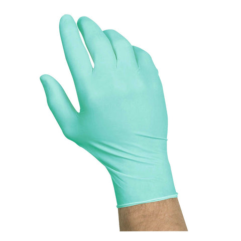 Handgards Large Green Synthetic Disposable Glove with Aloe -- 4 per case.