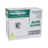 Handgards Extra Large Green Synthetic Disposable Glove with Aloe -- 4 per case.