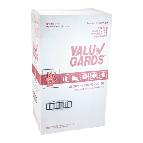 Glove, Poly Clear, Medium, Imported, Wrist Length, 10 Case --- 10/100 Count