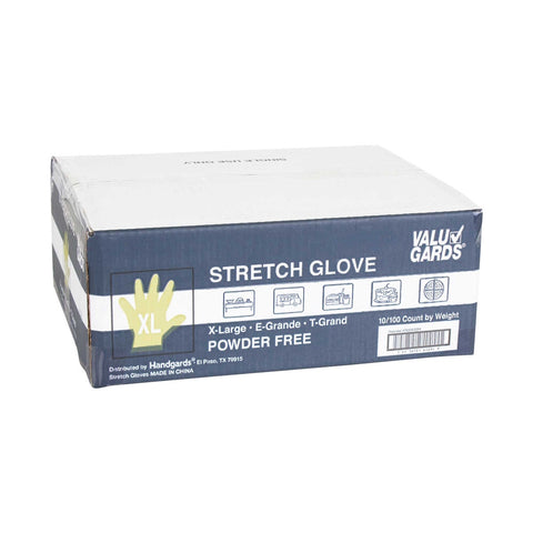 HandGards ValuGards Stretch Poly Clear Disposable Extra Large Glove -- 1000 per case.