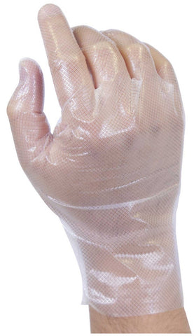 Grip Gards Clear Large Stretch Hybrid Gloves, 100 count per pack -- 10 per case.