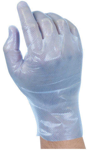 Grip Gards Blue Medium Stretch Hybrid Gloves, 100 count per pack -- 10 per case.