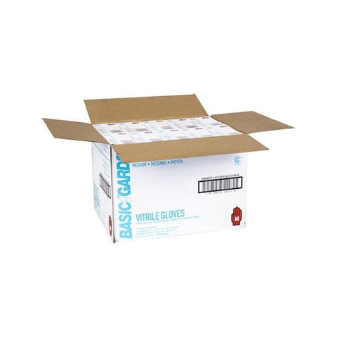 Handgards Powder Free Blue Vitrile Medium Gloves - 100 per pack -- 1000 packs per case