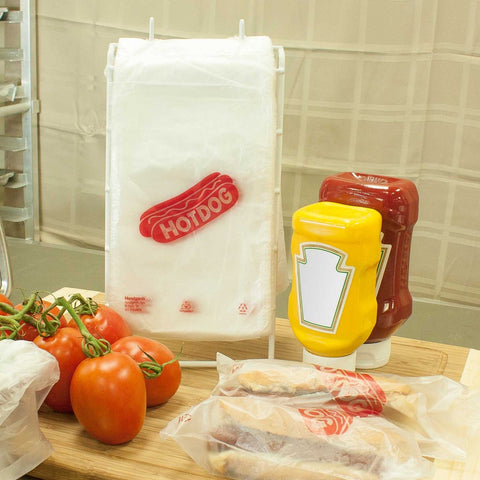 Bag (TuffGardsÂ® Hot Dog, Subs, Burrito Bags) Clear Hot Dog Print, 5.25X10 --- 2000 Count