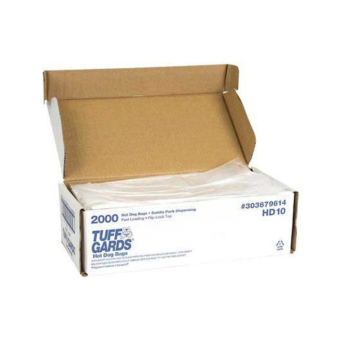Handgards Tuffgards High Density Saddle Hot Dog Bag -- 2000 per case