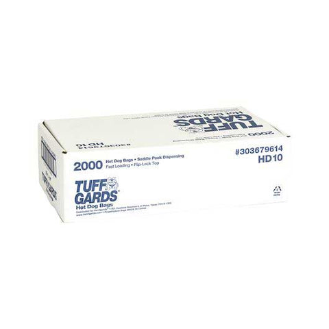 Handgards Tuffgards High Density Saddle Hot Dog Bag -- 2000 per case