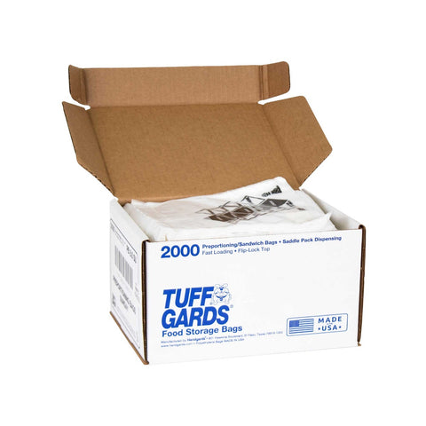 Bag (TuffGardsÂ® Pre-Portioning Bags) Clear Sunday, Preportioned 6.5 X 7 --- 2000 Count [7days 7 colors]
