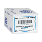 Bag (TuffGardsÂ® Pre-Portioning Bags) Clear Monday, Preportioned 6.5 X 7 --- 2000 Count [7days 7 colors]