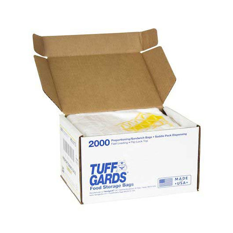 Handgards Tuffgards 2M High Density Yellow Tuesday Preportioning Bag -- 2000 per case