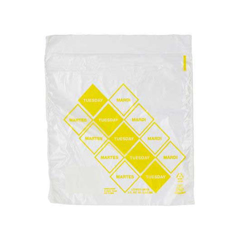 Handgards Tuffgards 2M High Density Yellow Tuesday Preportioning Bag -- 2000 per case