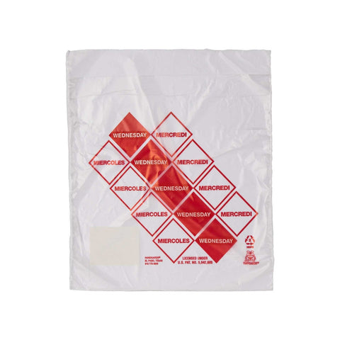 Bag (TuffGardsÂ® Pre-Portioning Bags) Clear Wednesday, Preportioned 6.5 X 7 --- 2000 Count [7days 7 colors]