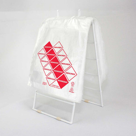 Bag (TuffGardsÂ® Pre-Portioning Bags) Clear Wednesday, Preportioned 6.5 X 7 --- 2000 Count [7days 7 colors]