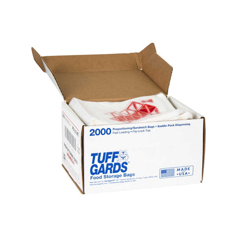 Bag (TuffGardsÂ® Pre-Portioning Bags) Clear Wednesday, Preportioned 6.5 X 7 --- 2000 Count [7days 7 colors]