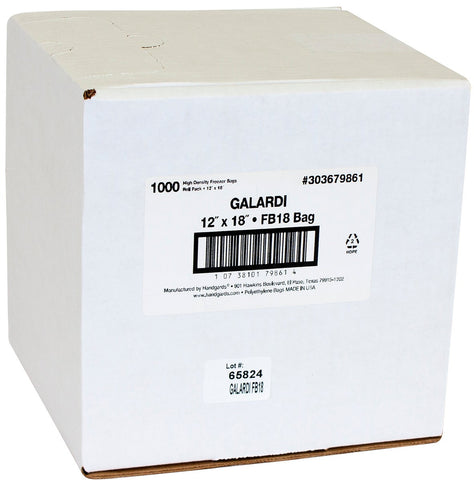 Handgards Custom Galardi Freezer Bag, 12 x 18 inch -- 1000 per case.