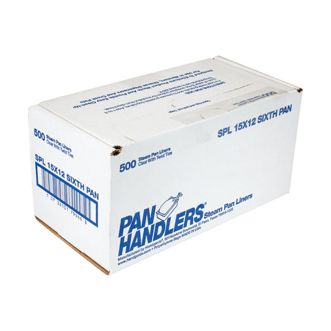 PanHandlers Clear 15X12 Inches Steam Pan Liners, 6