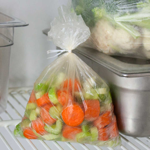 TuffGards 6.5 Inch X 9 Inch High Density Roll Pack Clear Twist Tie Freezer Storage Bag, 2000 Count