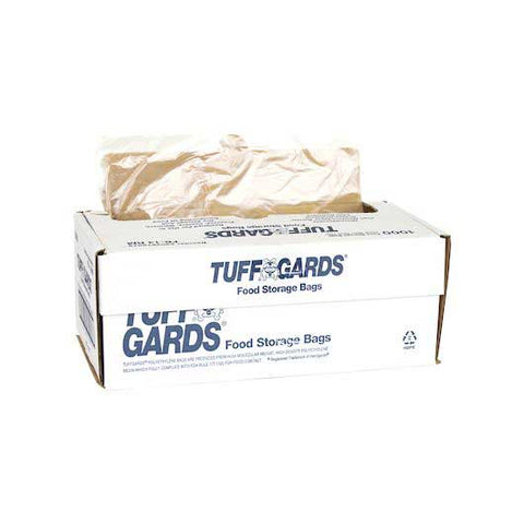 Handgards Tuffgards Tie Closure Clear High Density Roll Pack Freezer Storage Bag, 10 x 14 inch -- 1000 per case