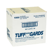 TuffGards Clear 0.75 Mil Disposable Food Storage Bag, 5.5 x 4.75 x 19 inch -- 1000 per case.