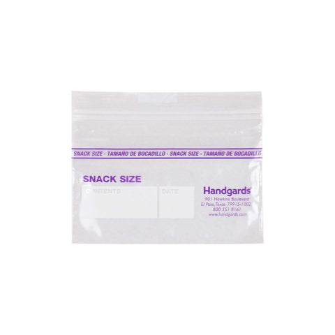 Handgards Low Density Reclosable Snack Size Bag, 4 x 6 inch -- 1000 per case.
