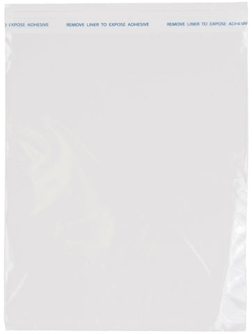 Handgards Tuffgards High Clarity Polypropylene Flat Stack Adhesive Strip Sealable Food Storage Bag, 8 x 10 inch -- 1000 per case