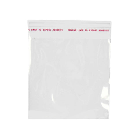 Handgards Tuffgards High Clarity Polypropylene Flat Stack Adhesive Strip Sealable Food Storage Bag, 4.5 x 4.5 inch -- 1000 per case