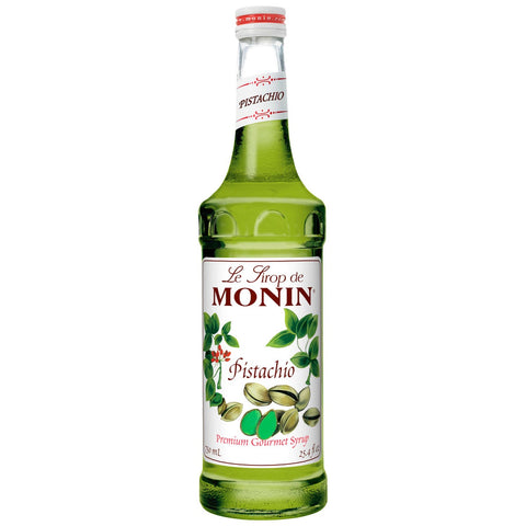 Monin Pistachio Syrup, 750 Milliliter -- 12 per case.