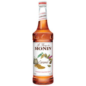 Monin Caramel Flavor Syrup Glass, 750 Milliliter -- 12 Case