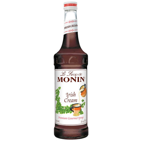 Monin Irish Cream Flavor Syrup Glass, 750 Milliliter -- 12 Case