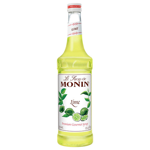 Monin Glass Lime Flavor Syrup, 750 Milliliter -- 12 Case