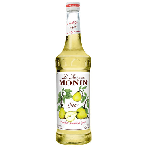 Monin Glass Pear Flavor Syrup, 750 Milliliter -- 12 Case