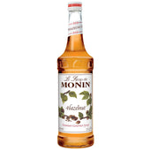 Monin Hazelnut Flavor Syrup Glass, 750 Milliliter -- 12 Case