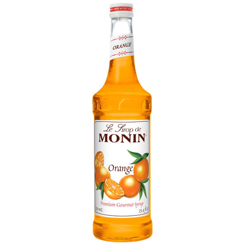 Monin Glass Orange Flavor Syrup, 750 Milliliter -- 12 Case