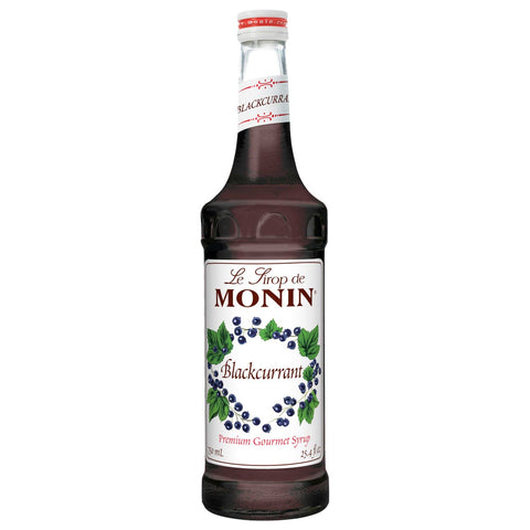 Monin Blackcurrant Flavor Syrup, 750 Milliliter -- 12 Case