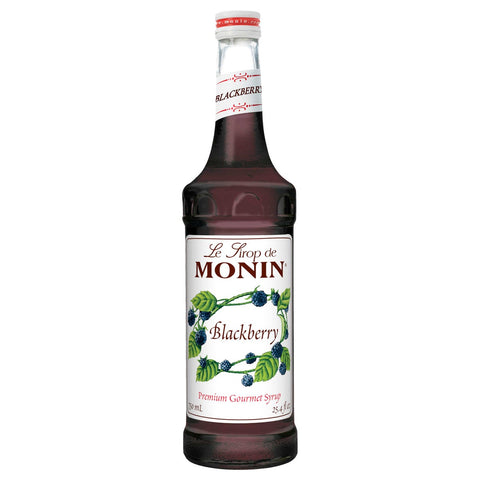 Monin Blackberry Flavor Syrup Glass, 750 Milliliter -- 12 Case