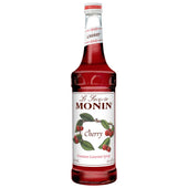 Monin Cherry Flavor Syrup Glass, 750 Milliliter -- 12 Case