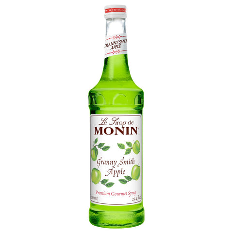 Monin Granny Smith Flavor Apple Syrup, 750 Milliliter -- 12 Case