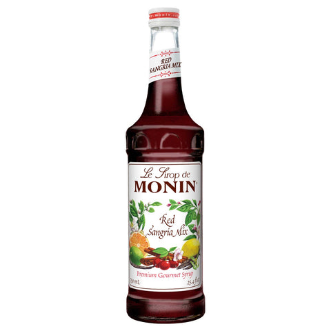 Monin Red Sangria Flavor Syrup, 750 Milliliter -- 12 Case