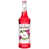 Monin Rose Flavor Syrup, 750 Milliliter -- 12 per case.