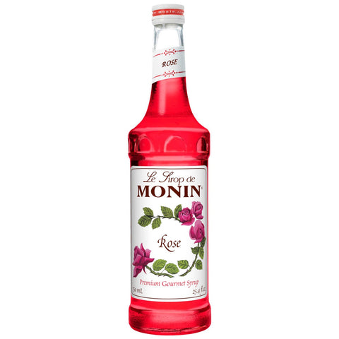Monin Rose Flavor Syrup, 750 Milliliter -- 12 per case.
