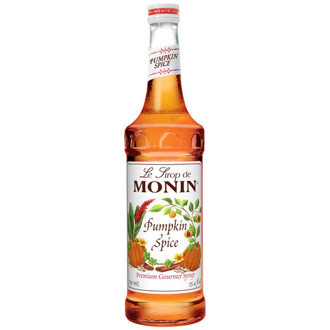 Monin Pumpkin Flavoured Spice Syrup, 750 Milliliter -- 12 per case.