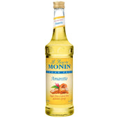 Monin Glass Amaretto Sugar Free Flavor Syrup, 750 Milliliter -- 12 Case