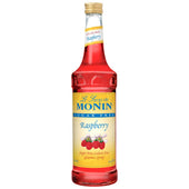Monin Glass Raspberry Sugar Free Flavor Syrup, 750 Milliliter -- 12 Case