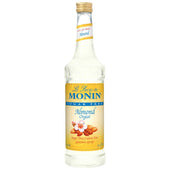 Monin Glass Almond Sugar Free Flavor Syrup, 750 Milliliter -- 12 Case