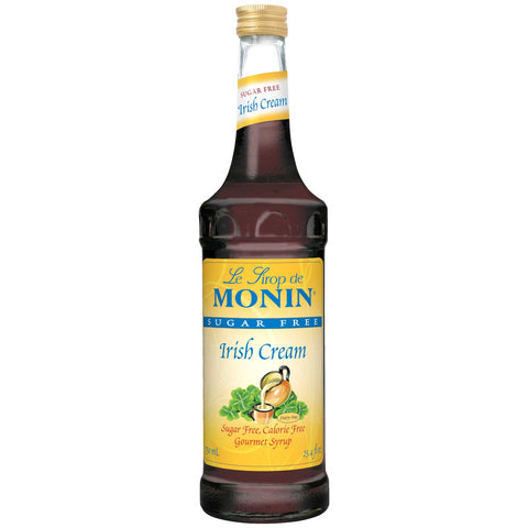Monin Irish Cream Sugar Free Flavor Syrup, 750 Milliliter -- 12 Case